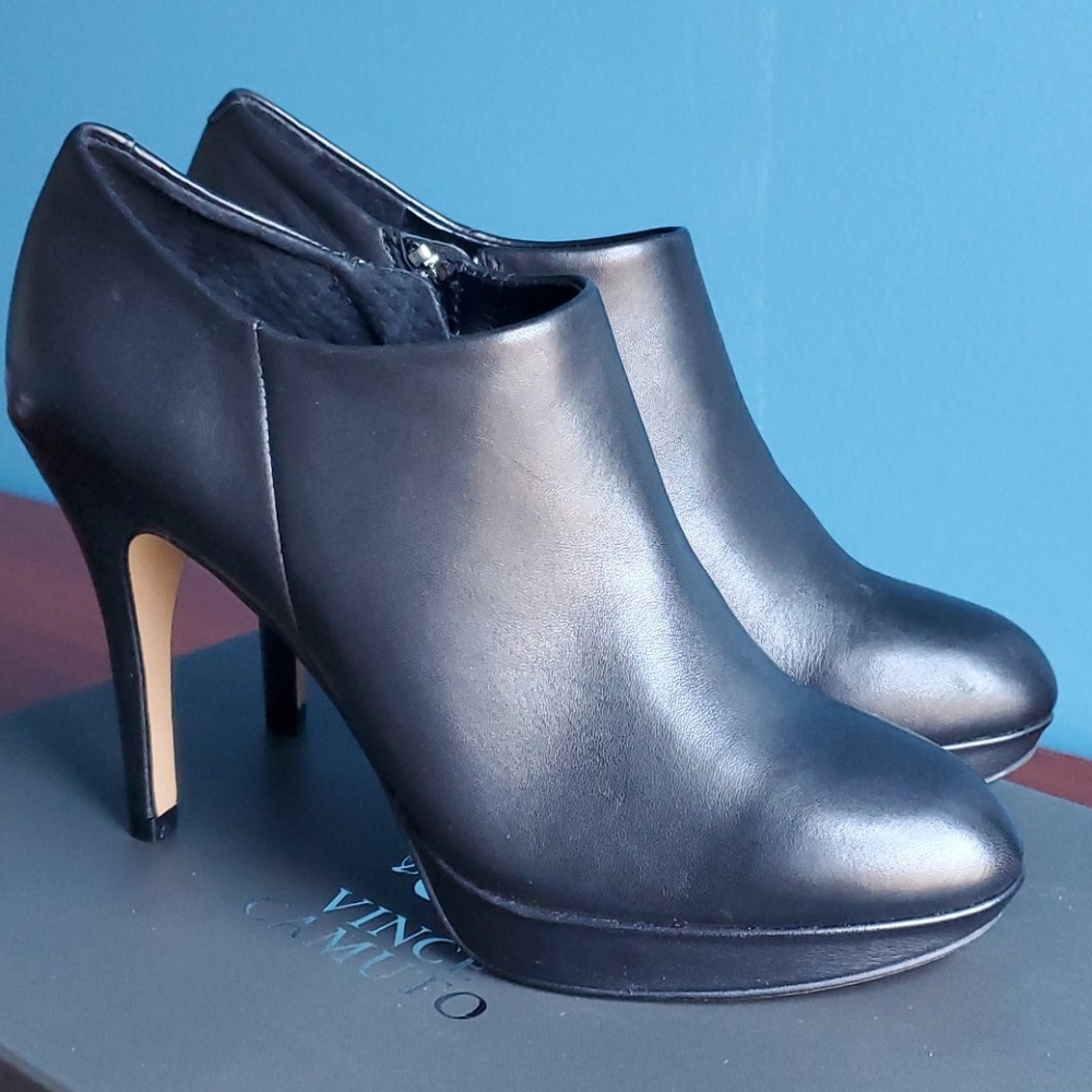 Vince Camuto high heel ankle bootie